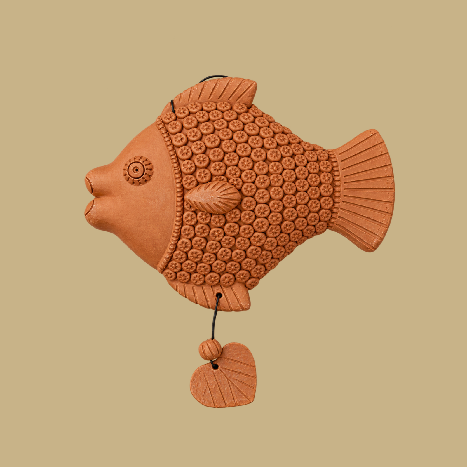 Terracotta Wallplate Fish