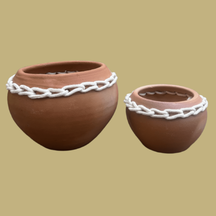 Chain stitch Pots