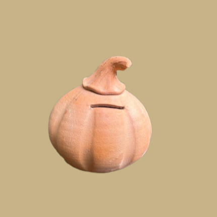 Pumpkin Terracotta Gullak