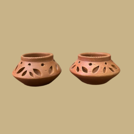 Terracotta Matki Diya set of 2