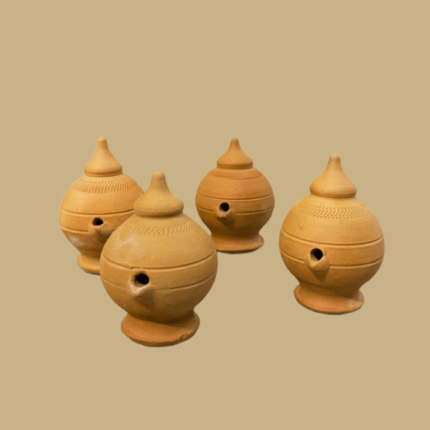 Plain Magic Diya set of 4 - Terracotta Diya